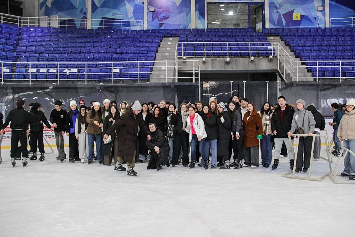 KRSU students celebrated Tatiana's Day at the skating rink!